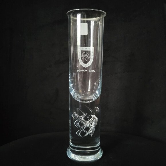 Vtg Holmegaard by Lütken "Vallo Kommune" High Life Wine /Drink /Champagne Glass - Picture 4 of 9